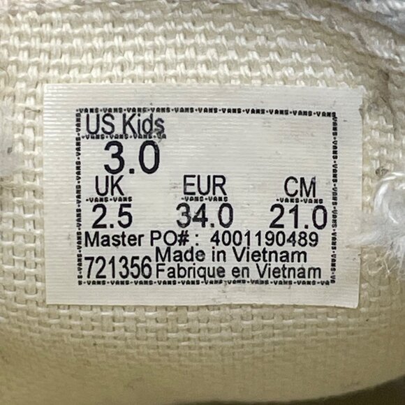 Vans Kids Pastel Tie-Dye Slip-On Canvas Shoes Size 3 - Picture 6 of 8